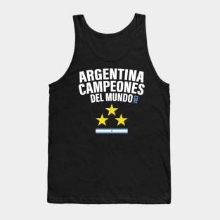 Argentina Campeones del Mundo 2022 Tank Top